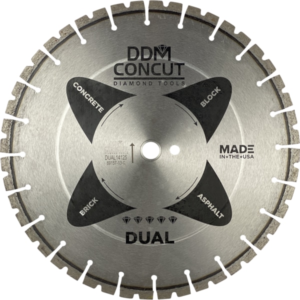 Dual 16" X .125 X 1" - 20MM MULTIPURPOSE WET/DRY DUAL16125